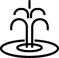 Fontaine sèche