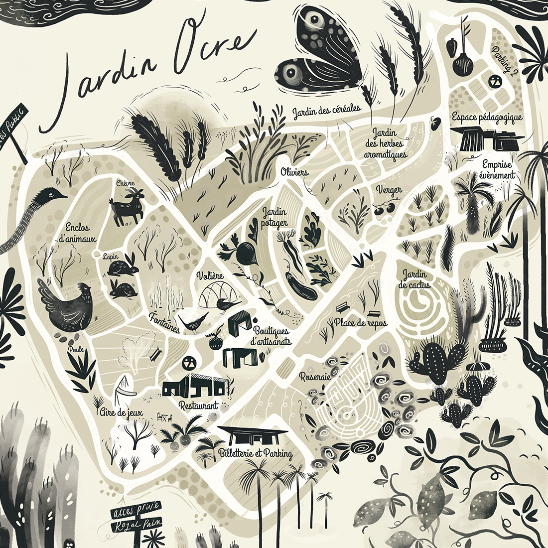 Plan du jardin
